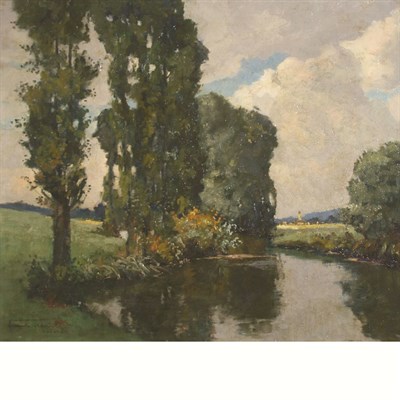 Lot 19 - Franz Xaver Frankl German, 1881-1940 River...