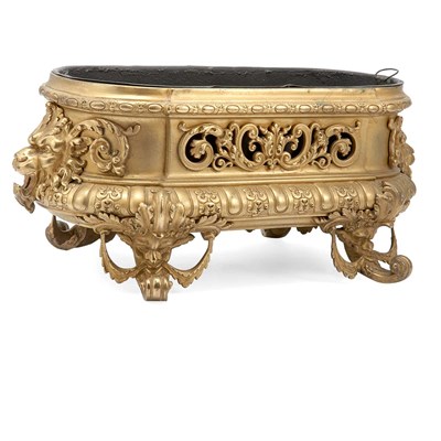Lot 396 - Napoleon III Style Gilt-Bronze Jardiniere Of...