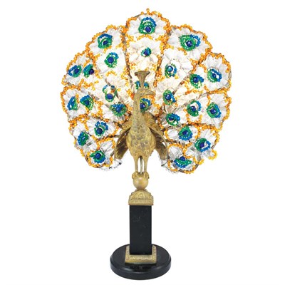 Lot 1343 - Czechoslovakian Gilt-Bronze and Beaded Glass...