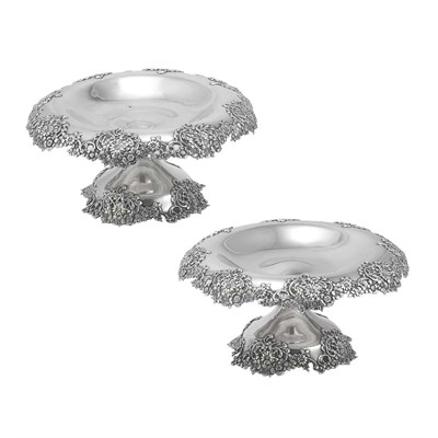 Lot 212 - Pair of Tiffany & Co. Makers Sterling Silver...