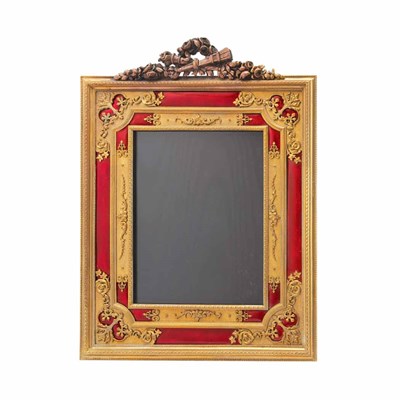 Lot 174 - Louis XVI Style Gilt-Metal and Red Enameled...
