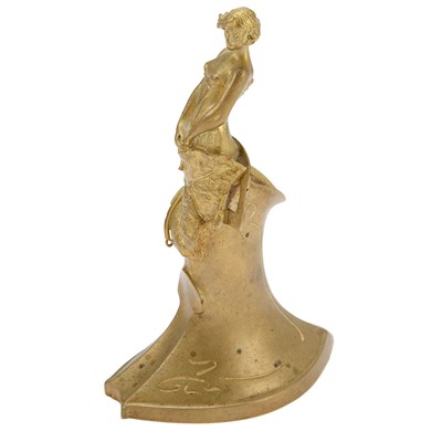 Lot 344 - Art Nouveau Gilt-Bronze Figural Bud Vase After...