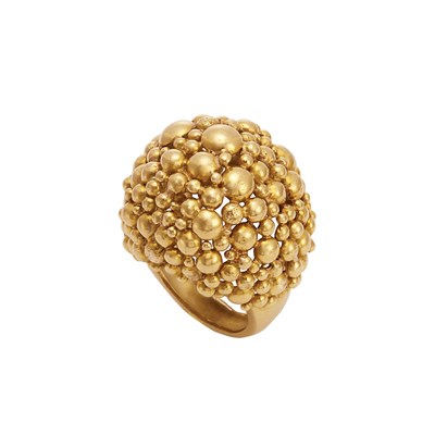 Lot 417 - Gold Ball Dome Ring, David Webb
