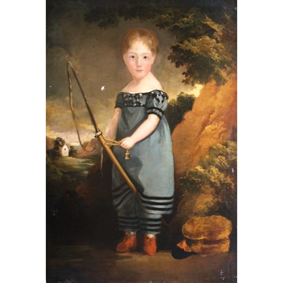 Lot 73 - English School 19th Century Girl with a...