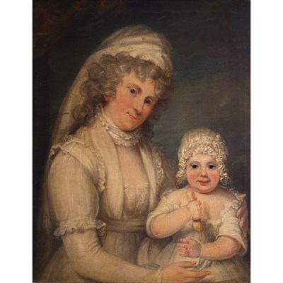 Lot 79 - English School 18th Century Mother and Child...