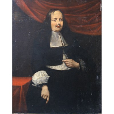 Lot 44 - Dutch School 17th Century Gentleman Seated...