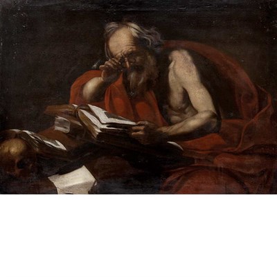 Lot 55 - School of Jusepe Ribera Saint Jerome Oil on...