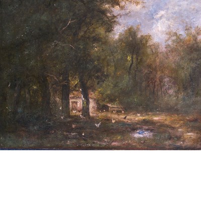 Lot 106 - School of John Constable Landscape with...