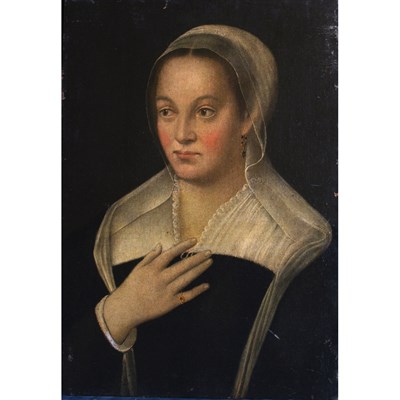 Lot 78 - Circle of Sofonisba Anguissola Girl in a White...