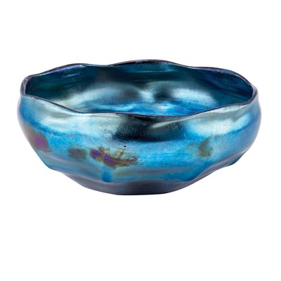 Lot 477 - Tiffany Favrile Glass Bowl Of squat circular...