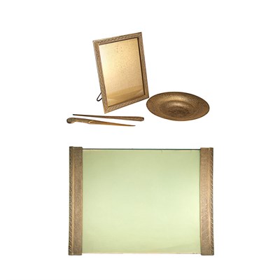 Lot 489 - Group of Tiffany Studios Gilt-Bronze Articles...