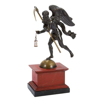 Lot 142 - Continental Bronze Figure of Chronos 18th/19th...