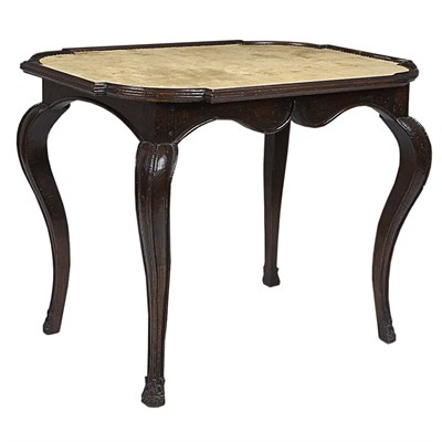 Lot 206 - Continental Rococo Style Oak Work Table The...