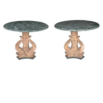 Lot 460 - Pair of Italian Neoclassical Style Terra Cotta...