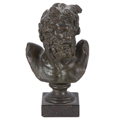 Lot 134 - Continental Bronze Bust of a Satyr 18th/19th...
