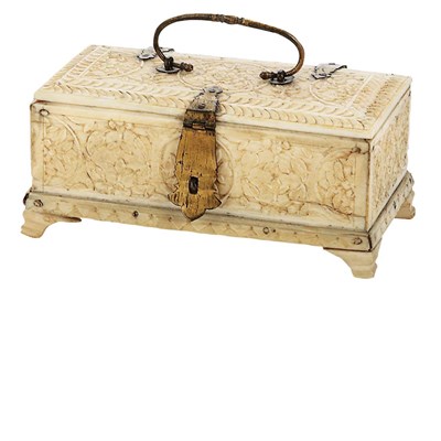 Lot 156 - Continental Gilt-Metal Mounted Ivory...
