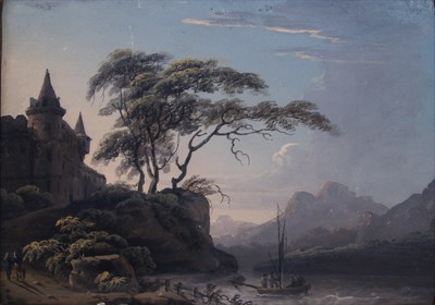 Lot 7 - Manner of Jean-Baptiste Le Prince Landscape...