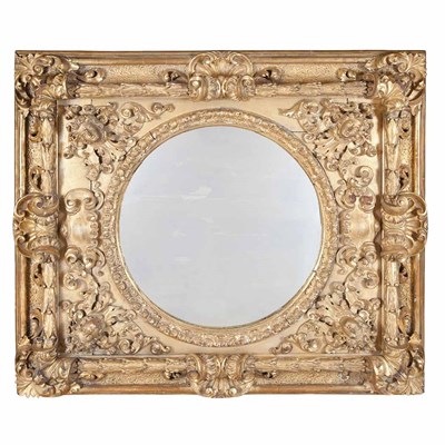 Lot 223 - Baroque Style Giltwood Frame Now mounted with...