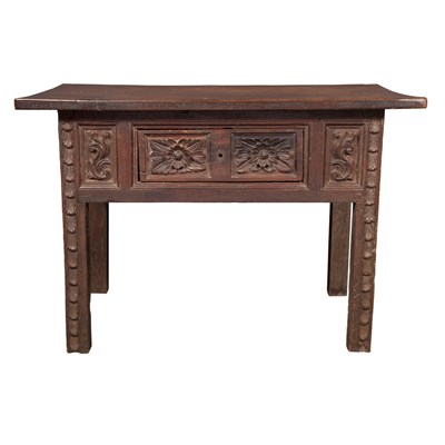 Lot 175 - Italian Renaissance Walnut and Oak Table The...