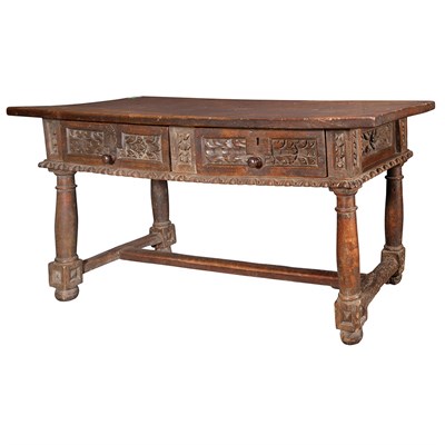 Lot 211 - Renaissance Walnut Center Table 16th Century...