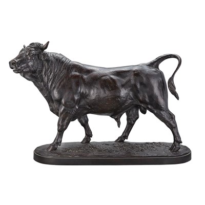 Lot 447 - Bronze Figure of a Bull After a model by...