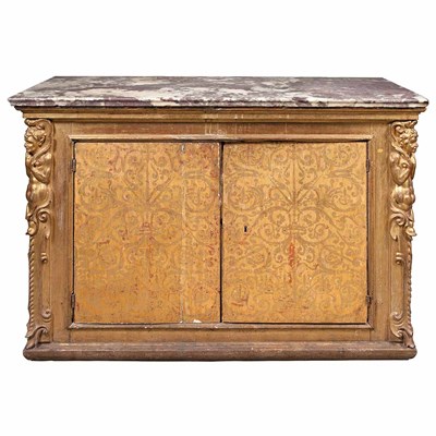 Lot 266 - Continental Neoclassical Style Giltwood...