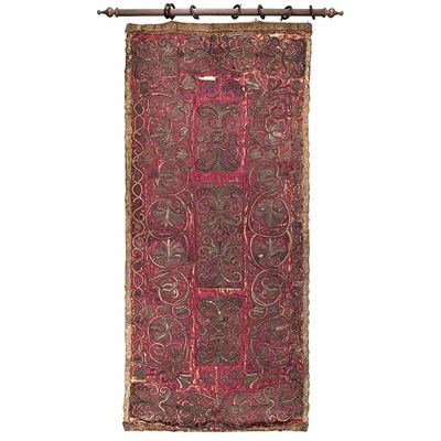 Lot 206 - Italian Gilt and Silver Thread Embroidered...