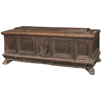 Lot 184 - Italian Renaissance Walnut Cassone 16th...