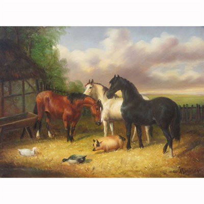 Lot 139 - English School 19th/20th Century Horses and...
