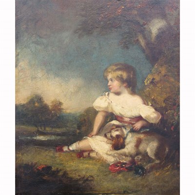 Lot 105 - English School 19th Century Girl With a...
