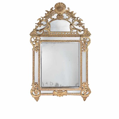 Lot 169 - Regence Gilt-Wood Mirror The rectangular...