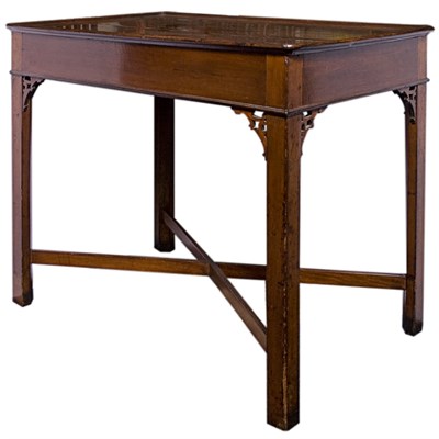 Lot 562 - George III Mahogany Tea Table The rectangular...