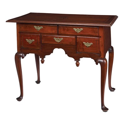 Lot 225 - Queen Anne Inlaid Walnut Dressing Table The...
