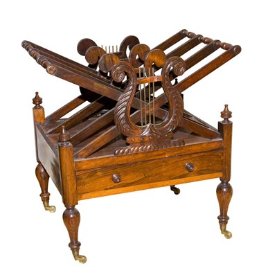 Lot 204 - Regency Style Rosewood Canterbury Height 23...