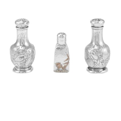 Lot 225 - Group of Gorham Aesthetic Movement Sterling...