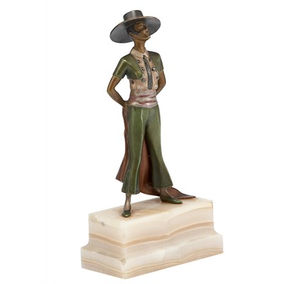 Lot 105 - Austrian Cold Painted Bronze Figure of a...