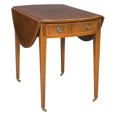 Lot 253 - Federal Inlaid Mahogany Pembroke Table...
