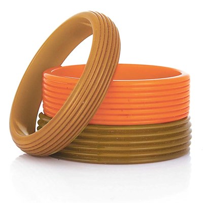 Lot 79 - Three Ribbed Bakelite Bangle Bracelets