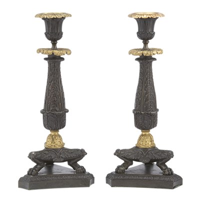 Lot 489 - Pair of Louis Philippe Style Gilt and...