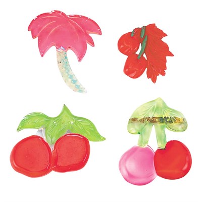 Lot 67 - Three Bakelite and Acrylic Brooches