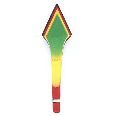 Lot 77 - Multicolored Bakelite and Wood Arrow Brooch