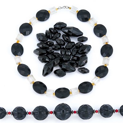 Lot 41 - Three Bakelite and Celluloid Necklaces
