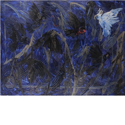 Lot 177 - Hunt Slonem American, b. 1951 Flight V, 1990...
