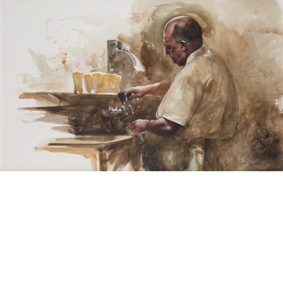 Lot 44 - Ken Danby Canadian, 1940-2007 At the Taps,...