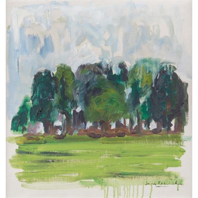 Lot 23 - Jane Freilicher American, b. 1924 Wooded...