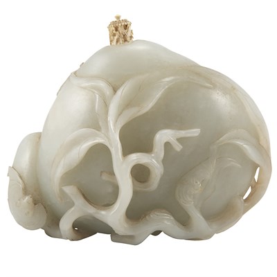 Lot 245 - Chinese Celadon Jade Vase 19th Century Of...