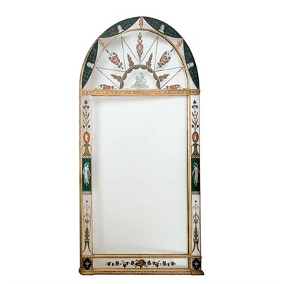 Lot 423 - Neoclassical Style Painted and Gilt-Wood...