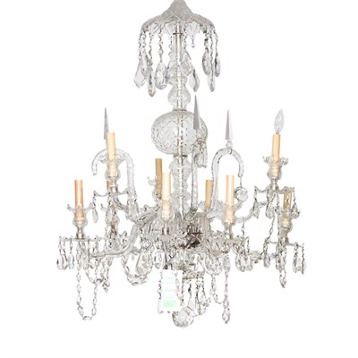 Lot 379 - George III Style Eight-Light Chandelier Height...