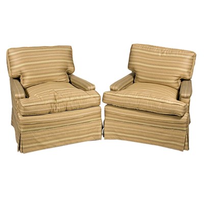 Lot 246 - Pair of Upholstered Club Chairs
