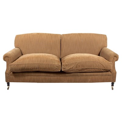 Lot 140 - Loose Cushion Upholstered Sofa Probably George...